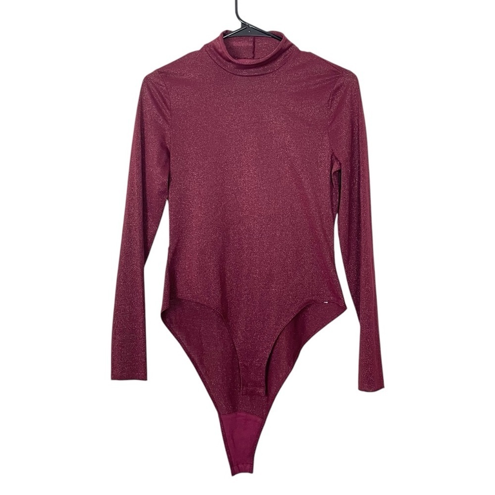 Daily Practice by Anthropologie Shimmer Open-Back Bodysuit Small - Picture 10 of 12